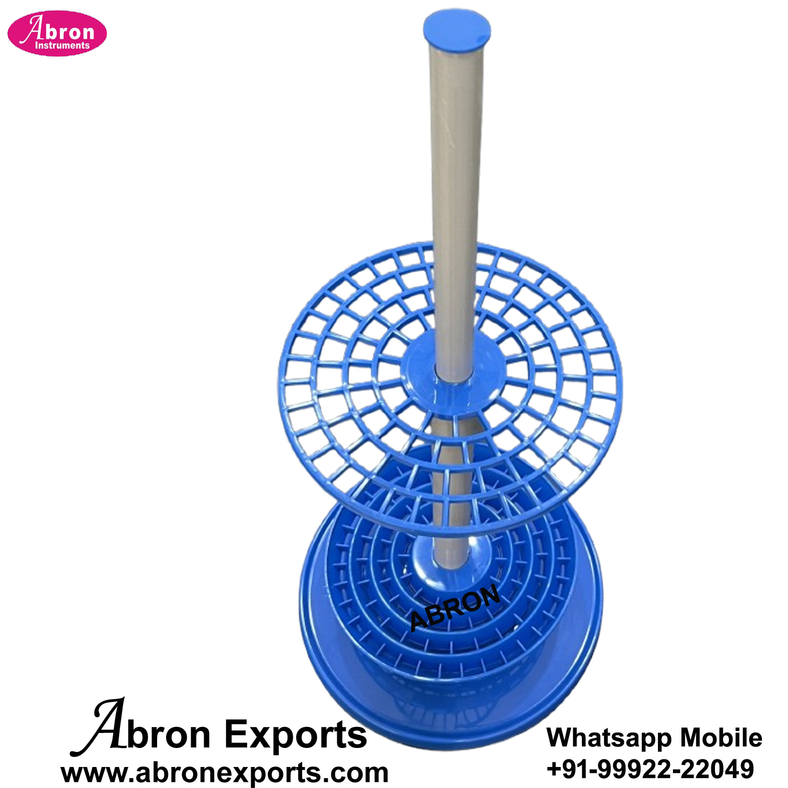 Pipette stand Holder Vertical 94 pipettes Rotary Round For Glass Poly Serological Graduated Base Rod 4pc Abron AC-522PR94 